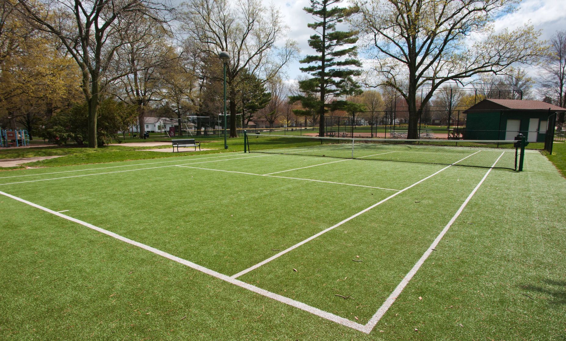 tennis courts